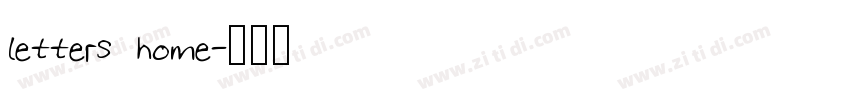 letters home字体转换